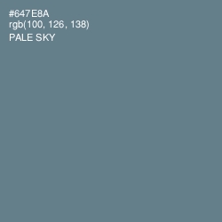#647E8A - Pale Sky Color Image